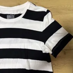 無印良品　ボーダーTシャツ　ブラック✖️ホワイト　Lサイズのサムネイル