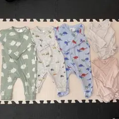H&M ベビー ロンパース 5点セット 묶음 판매 綿100％
