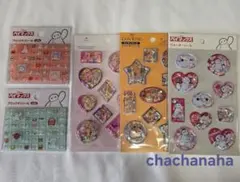 ディズニーウォーターシール　ブロックシール　5枚セット　セリア