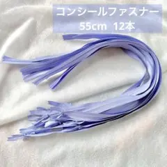 12本 55cm コンシールファスナー BKC うす水色 ペールブルー マカロン