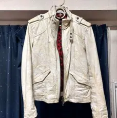 極美品 カスタムカルチャー ラムレザー シングルライダース レザージャケット M 2025年最新】CUSTOM CULTURE メンズ レザージャケット