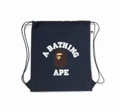 オンライン限定A BATHING APE ナップサック リュックエイプ ネイビー