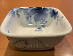 美品◆深川製磁　ブルーワイナリー　角鉢　サラダボウル　有田焼のサムネイル