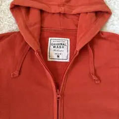 00s OLDUNIQLO ダブルジップパーカー オレンジ 赤 y2k 短丈