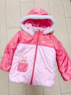 ミキハウスのリバーシブル中綿ジャンパー☆110☆うさこ☆コート・アウター