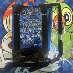 ポケモン　ビニールバッグ　ブルー　メッソン　ヒバニー　サルノリ