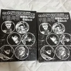 呪術廻戦 特製バッジ 6種セット ジャンプギガ付録×2