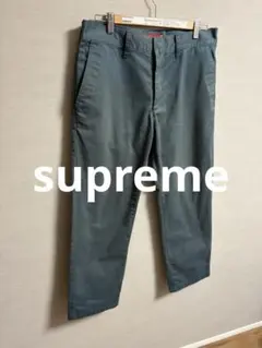 supreme ワークパンツ　グリーン　W32