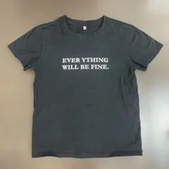 ブラック Tシャツ Sサイズ メッセージプリント