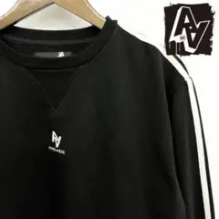 AA HARDWEAR クルーネック スウェットトレーナー 裏起毛 ロゴ刺繍 M