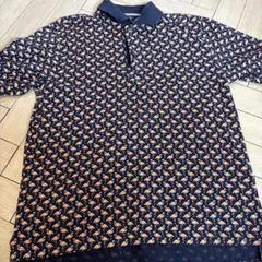 ブラックスブラザーズ　フラミンゴ柄　ポロシャツ Sサイズ　ネイビー　半袖