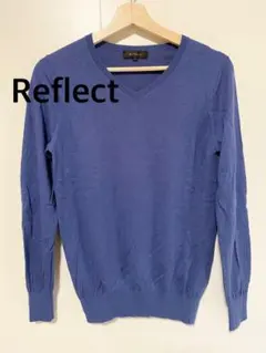 Reflect リフレクト　Vネック ニット 薄手ニット　シルク　カシミヤ混