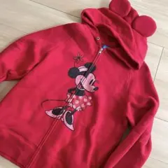 東京ディズニーリゾート ミニーマウス 耳付きパーカー S