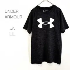 【アンダーアーマー】 ジュニア LL ブラック 半袖 Tシャツ ロゴ スポーツ