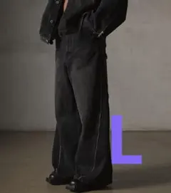 gumi様専用　【GRANCY】 ジップデザインバギーデニム