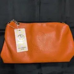 D.KELLY ミニショルダーバッグ 軽量 斜め掛け　オレンジ×ブラック