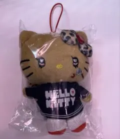 日焼けキティ　マスコット　ヒョウ柄　サンリオ