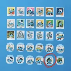 SEVENTEEN × SMURFS セブチ スマーフ コラボ シール バーノンのサムネイル
