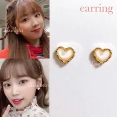 No.606 プチハートイヤリング 韓国 nizuミイヒ IZONE 量産型