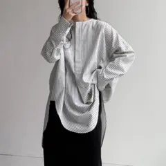 【新品】wee9s oversize no collar seersuckerのサムネイル