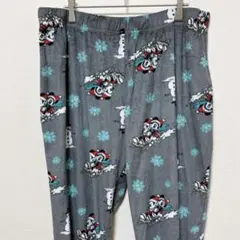ディズニー ルームパンツ ジョガー 総柄 XL 灰色 部屋着のサムネイル
