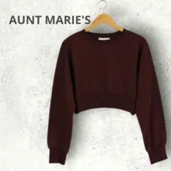 【AUNT MARIE'S】クロップドルーズスウェット　秋物のサムネイル