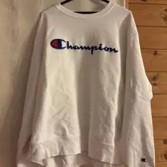 Champion ホワイト スウェット X-LARGE