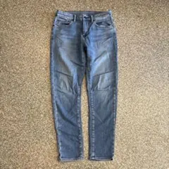 【300円オークション】UNIQLO イージーデニムパンツ ライトブルー 美品のサムネイル