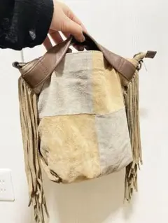 フリンジ スエード バッグ ショルダー