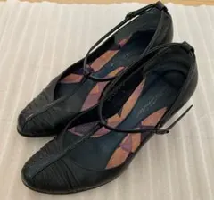 アルフレッドバニスター　アンクルストラップパンプス　黒のサムネイル