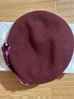 ピンクハウス✖️青木美沙子ちゃん　ベレー帽　ブラウン　新品タグ付き ピンクハウス✖️青木美沙子ちゃん ベレー帽 ブラウン 新品タグ