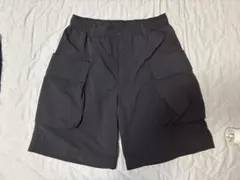 ユニクロ　パラシュートカーゴ　ショートパンツ 黒　Mのサムネイル