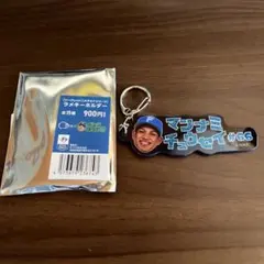 北海道日本ハムファイターズ ラメキーホルダー 66 マンナミチュウセイ 万波中正