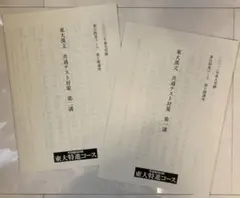 東進 東大特進コース 漢文 共通テスト対策 第一・ニ講 2022年のサムネイル