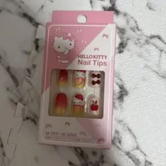 サンリオ ハローキティ ネイルチップ 赤×ピンクのサムネイル