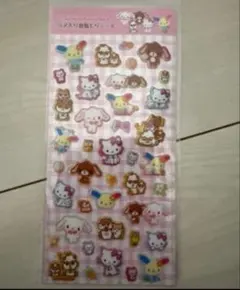 サンリオキャラクターズ　ラメ入り樹脂もりシール