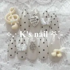 ネイルチップ♡現品販売 ウィッシュコア 平成女児 y2k 音符 韓国♬.*゜