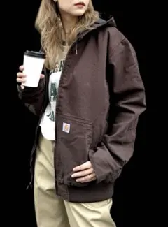 レア⭐️Carhartt WIP⭐️アクティブジャケット⭐️サイズM⭐️ダークブラウン