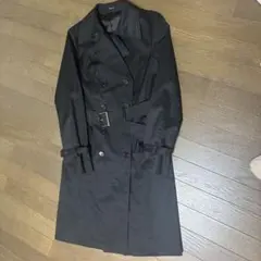 COMME CA ISM 黒 トレンチコート ベルト付き