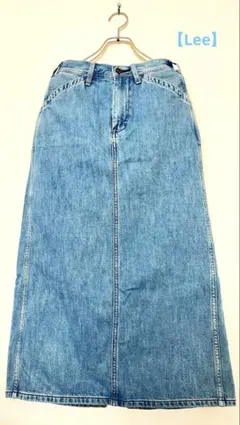 【Lee 】デニム ロングスカート バックスリット Msize 韓国ドラマ風