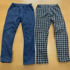 【ユニクロ】110サイズ フリースボトムス 2枚セット