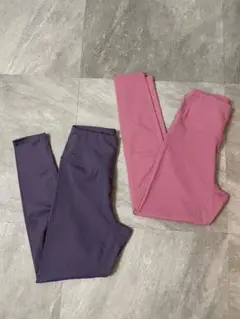 ハイウエスト ヨガパンツ 2色セット M