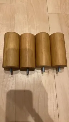 木製ベッド脚 12cm ナチュラル 4個セット