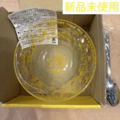 新品 スヌーピータウンショップ限定 ウッドストック ガラスボウル スプーンセット