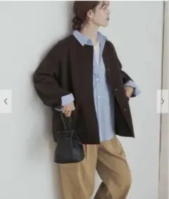 新品タグ付き　ウールリバーノーカーラミドルコート　アーバンリサーチドアーズ