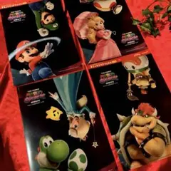 スーパーマリオギャラクシー クリアファイル 4枚セット　新品未使用　即購入OK！