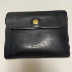 IL BISONTE 黒 二つ折り財布