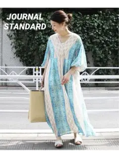 ジャーナルスタンダード　オリエンタルラグプリント ロングワンピース インド綿