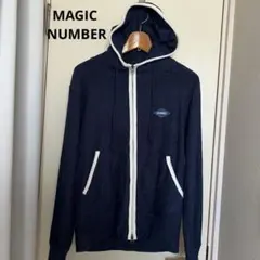 新品未使用　未開封MAGICNUMBER パイル地 ジップパーカー ネイビー Sのサムネイル