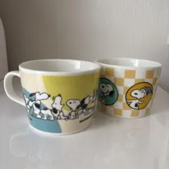 PEANUTS スヌーピー 75周年 マグカップ 2個セット